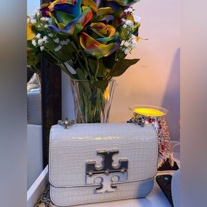 Tory Burch White Shoulder Bag